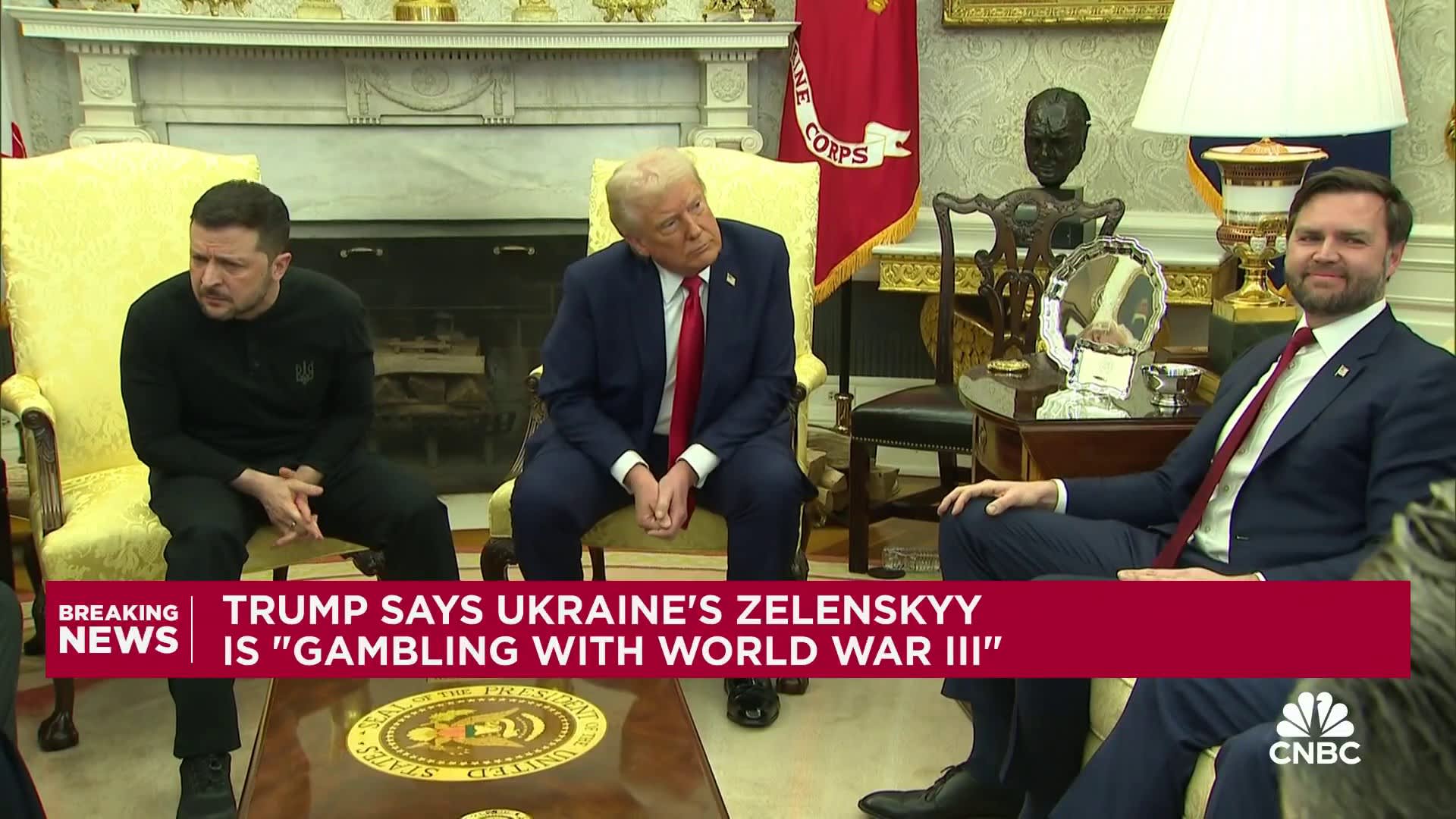 Watch: Trump-Zelenskyy Oval Office meeting explodes into a shouting match