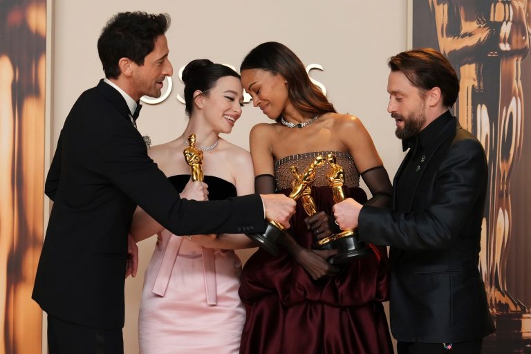 Backstage with Oscar winners Kieran Culkin, Zoe Saldana, Mikey Madison, Adrien Brody