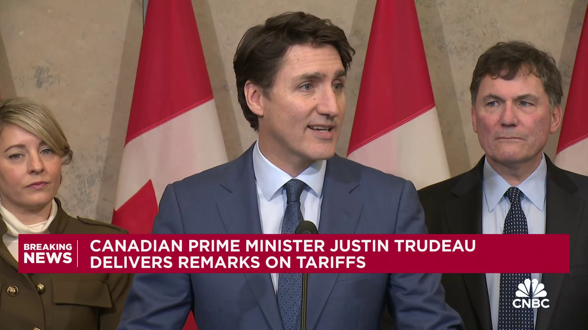 Canada's Trudeau: We will not back down from a fight