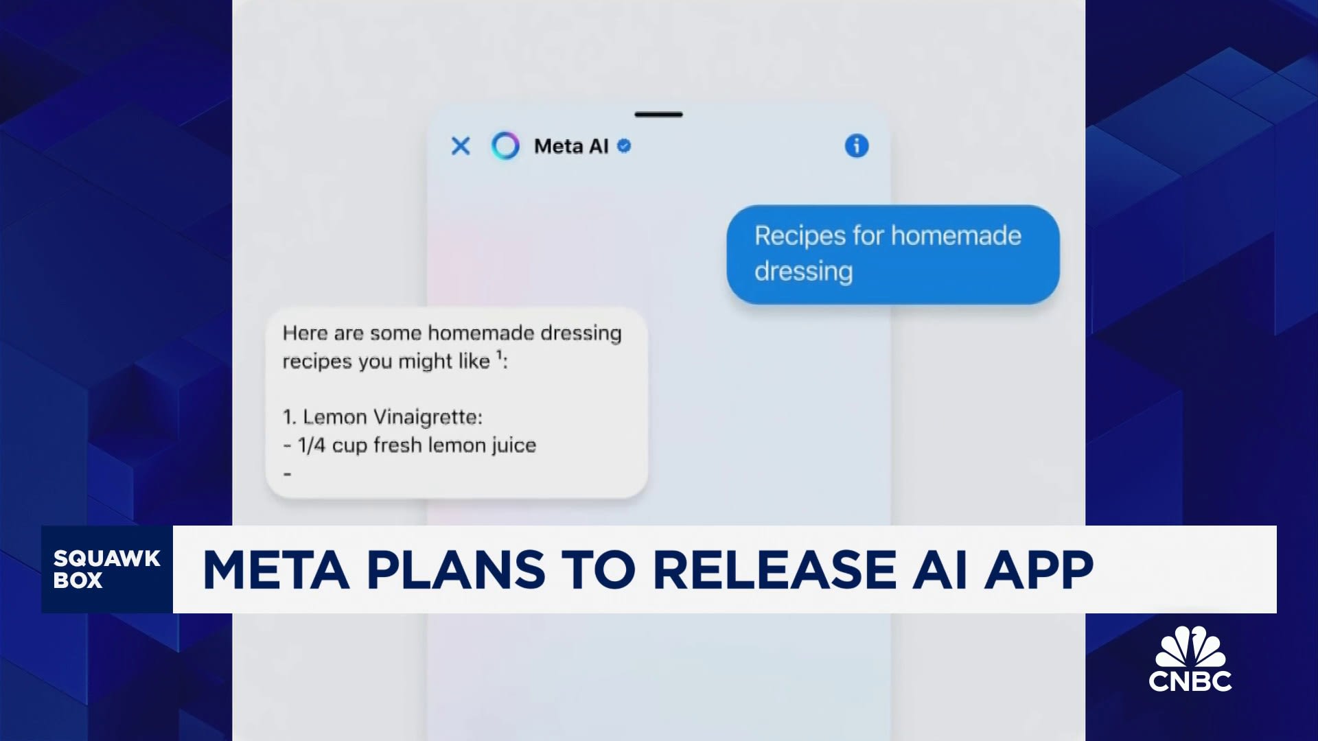 Meta plans to release AI app