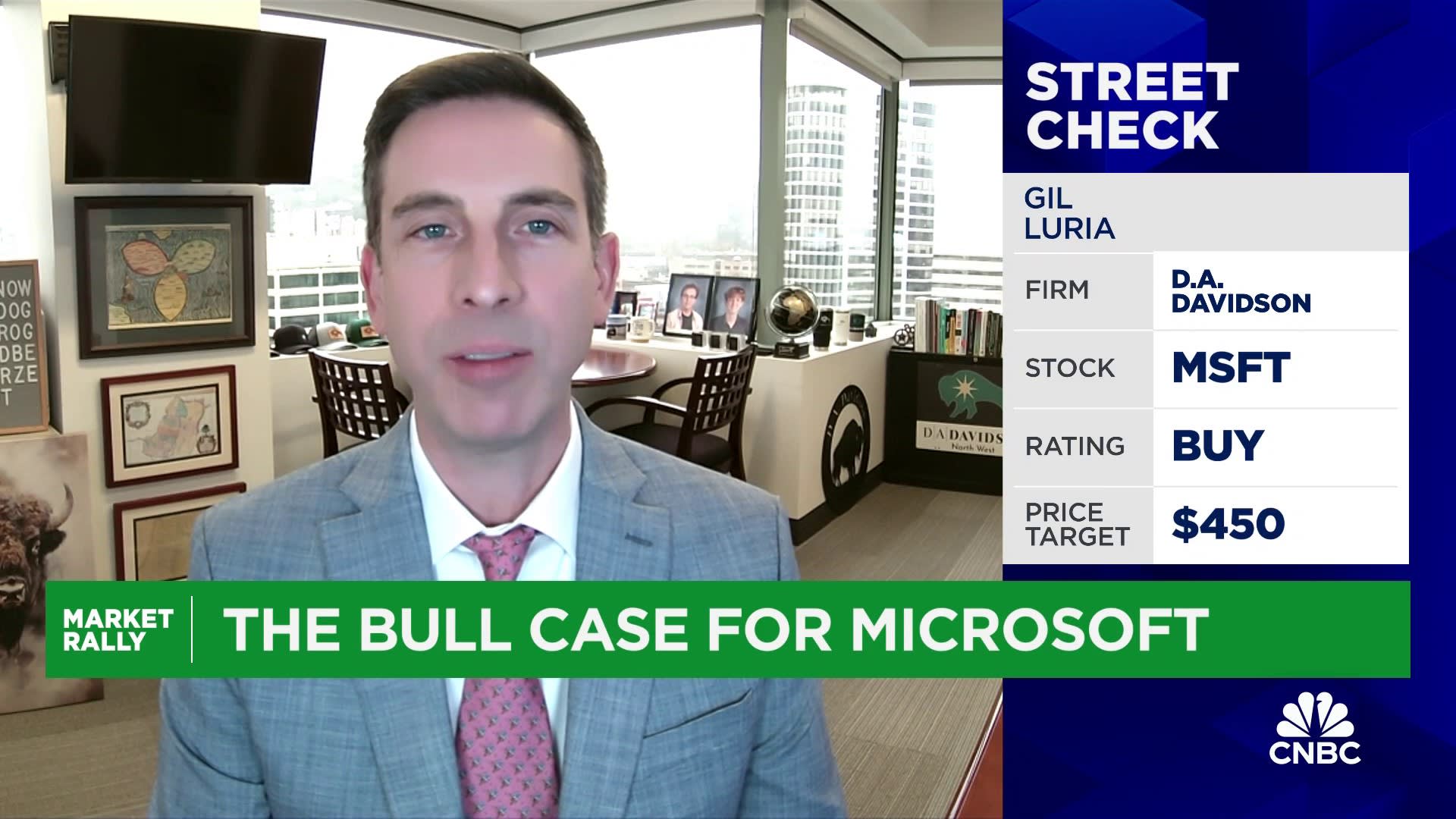 Enterprise exposure better than consumer exposure: D.A. Davidson's Luria on the Microsoft bull case