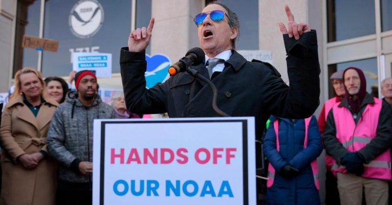 NOAA workers protest as job cuts continue