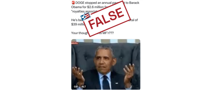 Posts Spread False Claim About DOGE Halting Supposed Obamacare ‘Royalties’