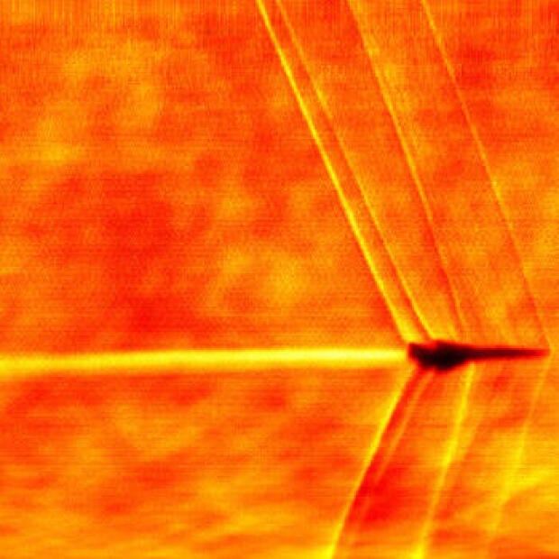 Remarkable NASA photo captures civilian jet breaking sound barrier